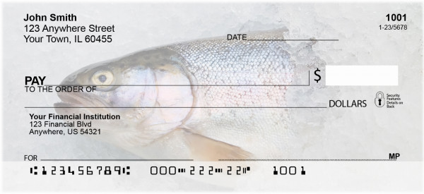 Trout On Ice Personal Checks