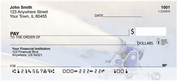 Grooming The Snow Personal Checks
