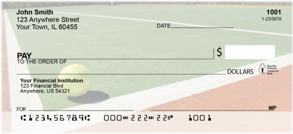 Tennis Sport Personal Checks