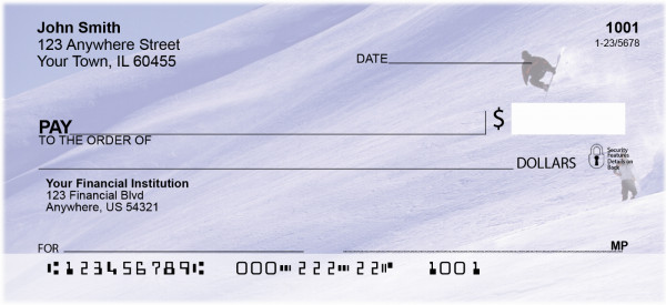 Winter On The Board Personal Checks