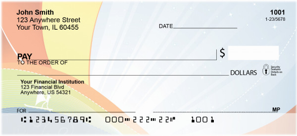 Windsurfing Abstract Personal Checks