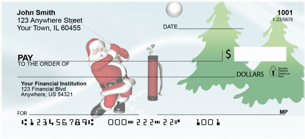 Santa's Slackin' Personal Checks