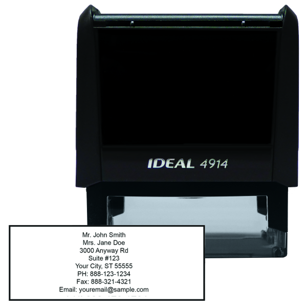 8 Line Address Stamp