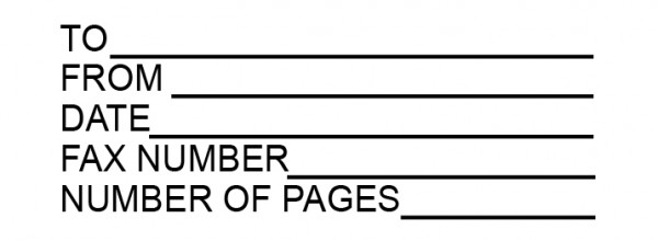 Fax Information Stamp