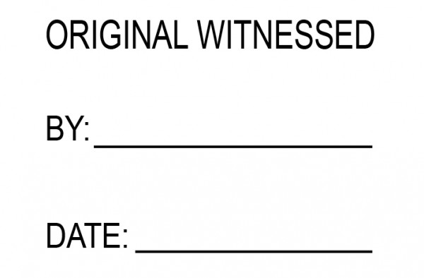 XL Original Witness Stamp