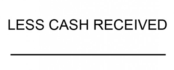 Less Received Stamp