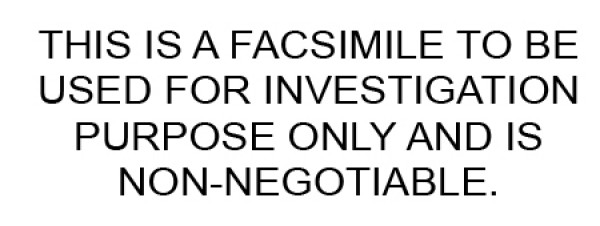 Non-Negotiable Fax Stamp