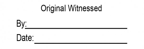 SM Original Witness Stamp