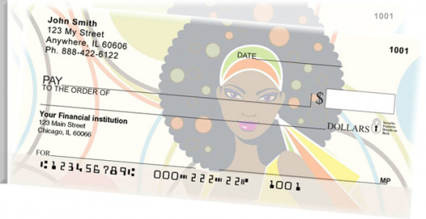 African Beauty Side Tear Personal Checks