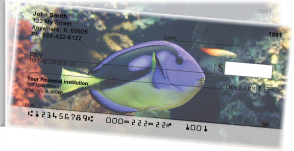 Tropical Fish Side Tear Personal Checks