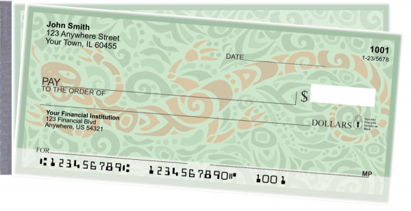 Swirl Art Side Tear Checks