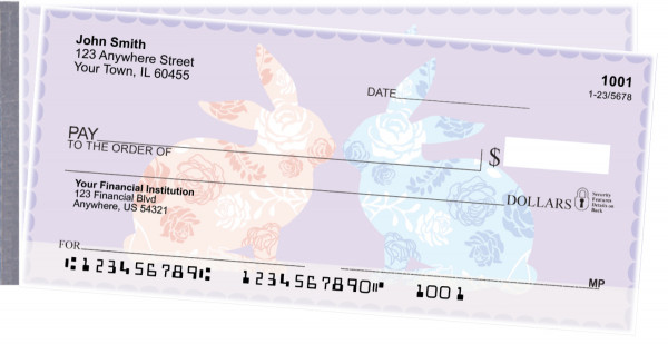 Blooms and Bunnies Side Tear Checks