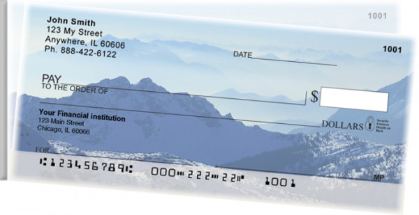 Mountain Views Side Tear Personal Checks