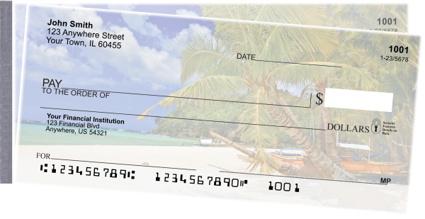 Beachfront Views Side Tear Personal Checks
