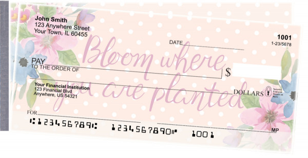 Happiness Blooms From Within Side Tear Checks