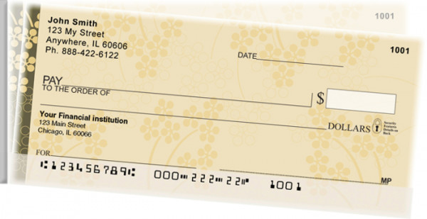 Soft Vines Side Tear Personal Checks