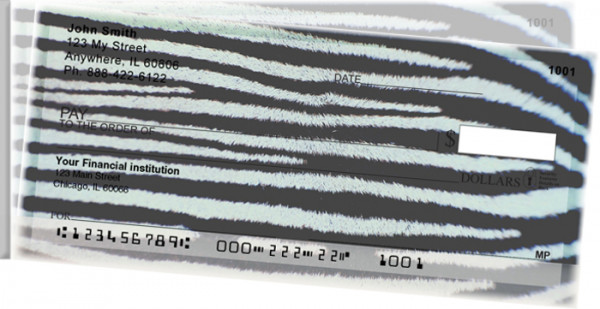 Animal Prints Side Tear Personal Checks