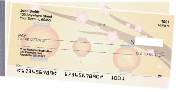 Oriental Lanterns Side Tear Checks