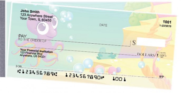 Cute Marine Life Side Tear Checks