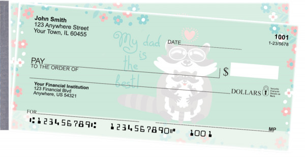 Dad is the Best Side Tear Personal Checks