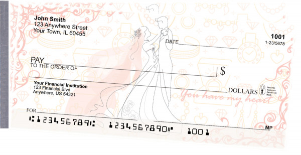 Everlasting Love Side Tear Personal Checks
