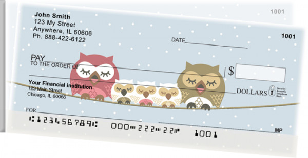 Owls Side Tear Personal Checks