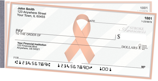 Stroke Awareness Side Tear Personal Checks