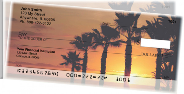 Island Paradise Side Tear Personal Checks