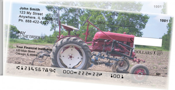 Tractors Side Tear Personal Checks
