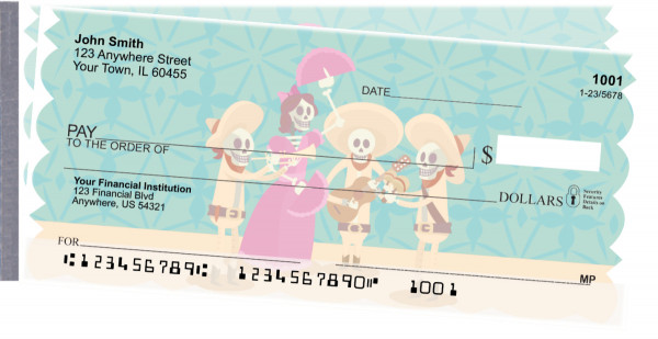Dia de los Muertos Side Tear Checks