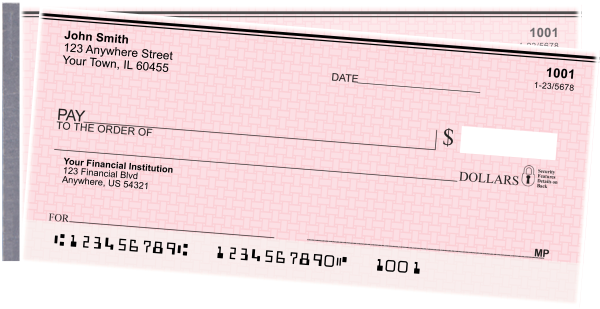 Pink Safety Side Tear Checks