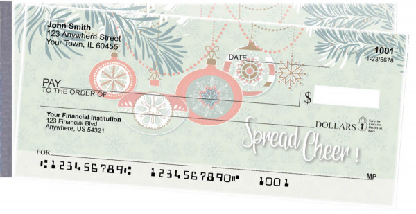Retro Ornaments Side Tear Checks