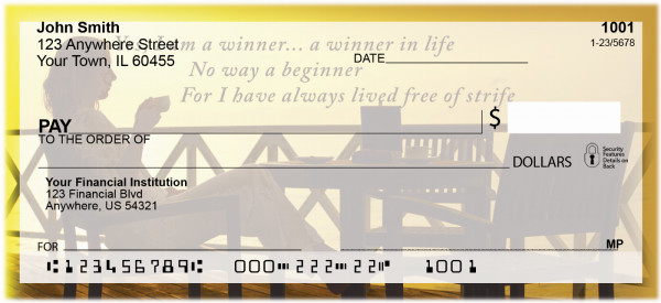 Inspirational Personal Checks by Sweet Intentions