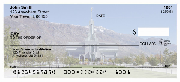 Mt. Timpanoga Temple Personal Checks