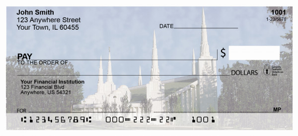 Portland Temple Personal Checks