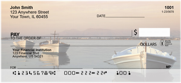 Vintage Boats From Around The World Personal Checks