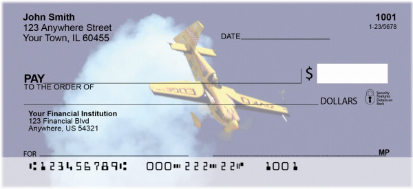 High Flying Stunt Plane Personal Checks
