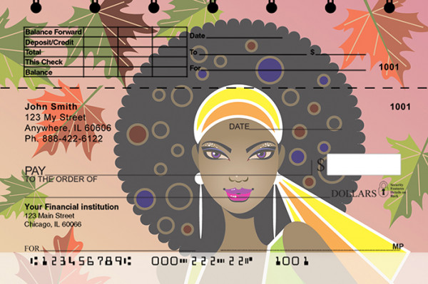 Black is Beautiful Top Stub Personal Checks
