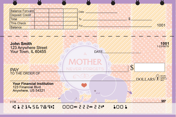 A Mother's Love Top Stub Checks
