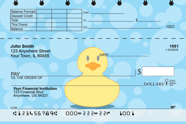 Rubber Duckies Top Stub Checks