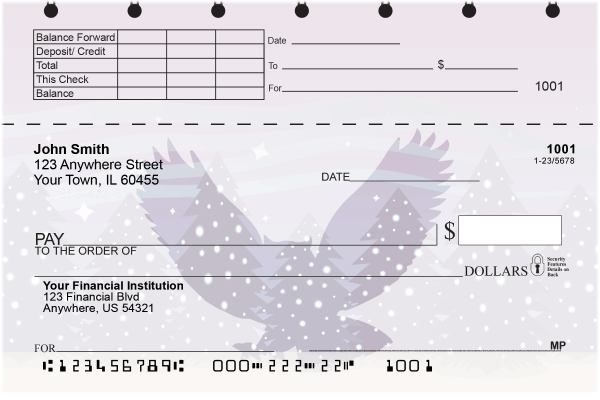 Wildlife Silhouettes Top Stub Checks