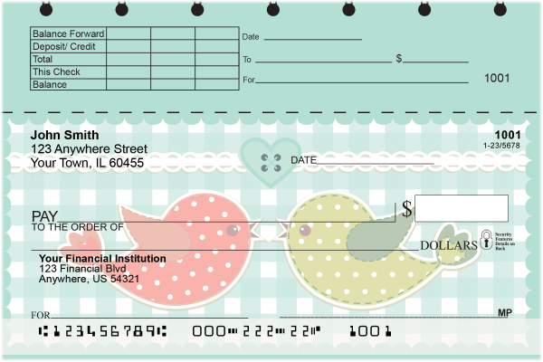 Birds of a Feather Top Stub Checks