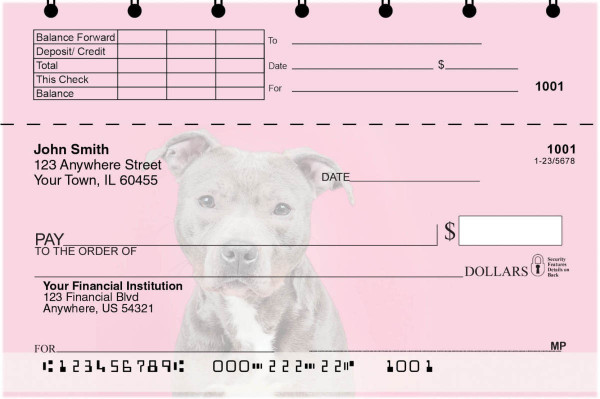 Bully Breed Love Top Stub Checks