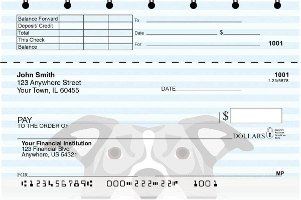 Love-a-bull Top Stub Checks