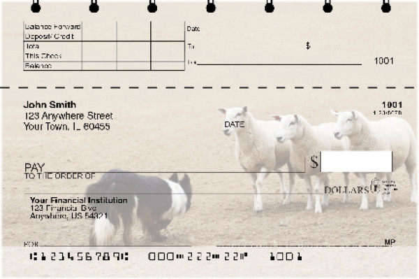Border Collie at Work Top Stub Checks
