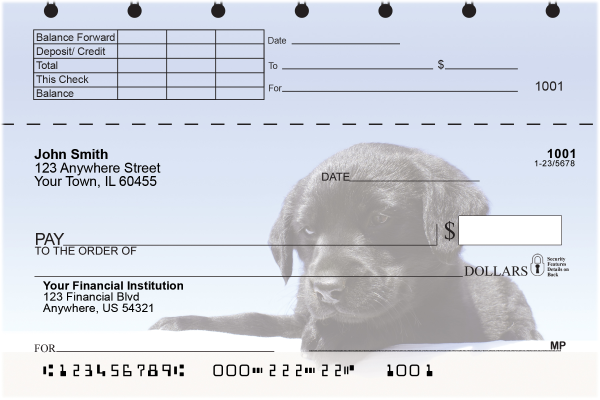 Black Lab Puppies Top Stub Checks