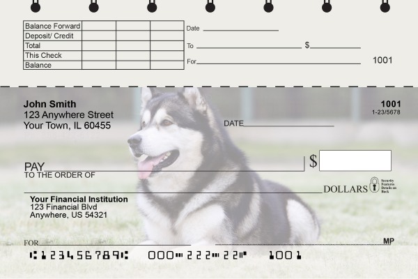 Alaskan Malamute Top Stub Checks