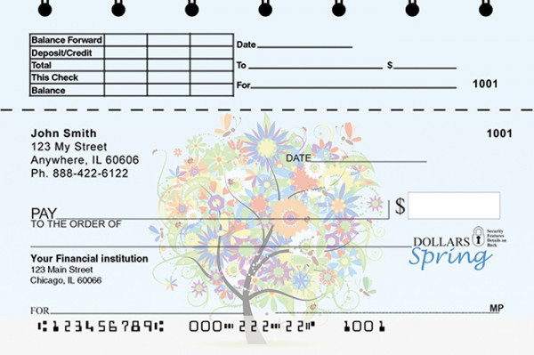 Tree For All Seasons Top Stub Personal Checks