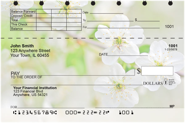 In Full Bloom Top Stub Checks