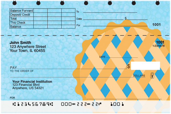 Pie Top Stub Checks